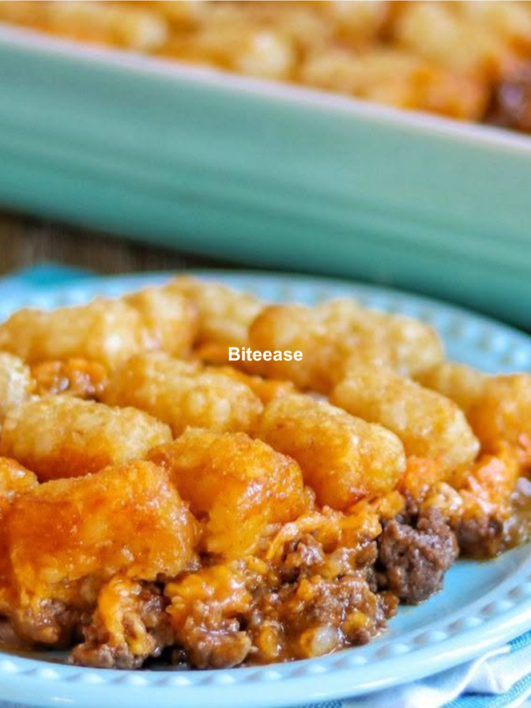 Cheeseburger Tater Tot Casserole – Easy Family Comfort Food Dinner