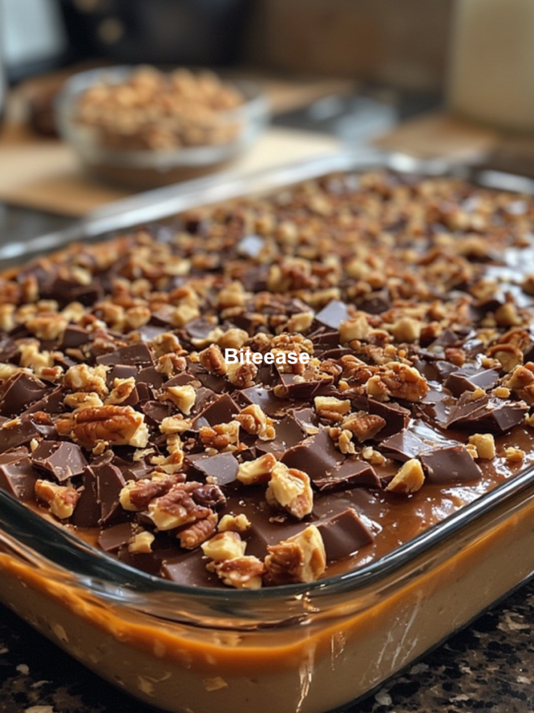 Caramel Chocolate Crunch Bars – Rich, Buttery Layers with Gooey Caramel and Crunchy Chocolate